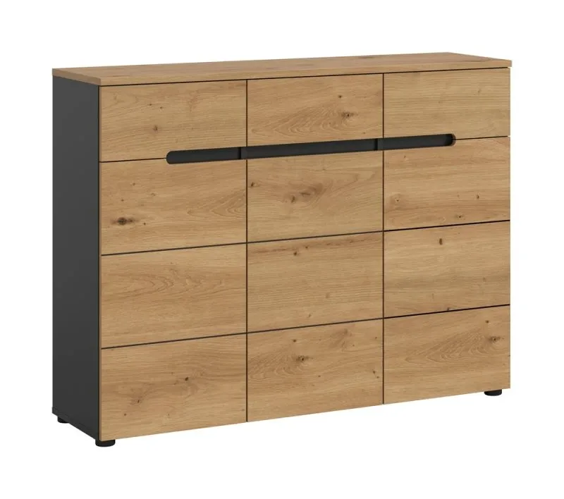 Schuhschrank Canu | Artisan / Basalt grau