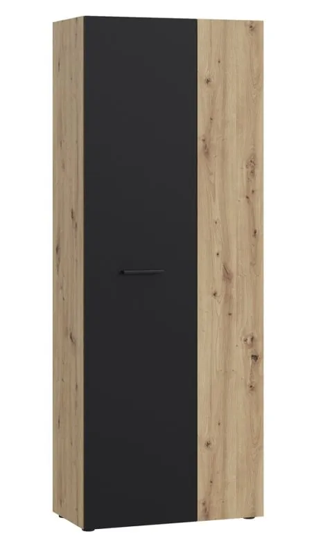 Schuhschrank Drehtürenschrank Net106 | 2-türig | schwarz / Artisan Eiche