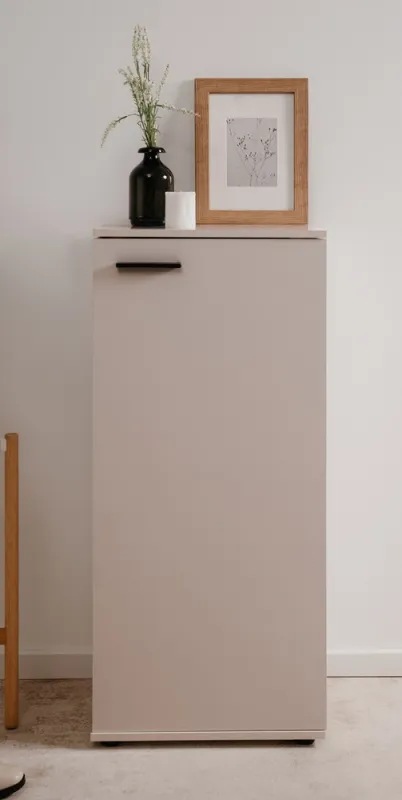 Schuhschrank Satos | Samt | 50 cm x 110 cm x 34 cm