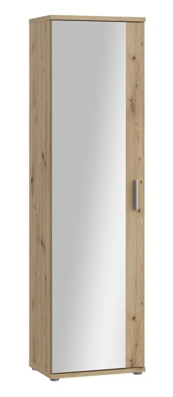 Schuhschrank Schrank Net106 mit Spiegel | Artisan Eiche