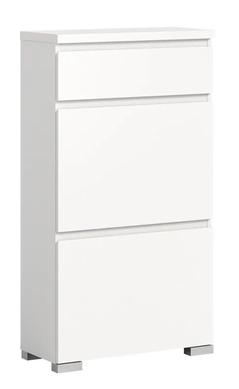 Schuhschrank Shoelove mit Schubkasten | weiß | mit Beleuchtung 60 cm x 109 cm x 27 cm