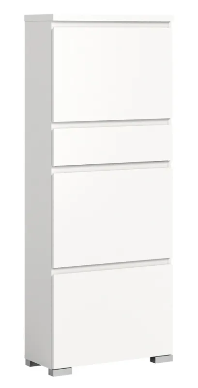 Schuhschrank Shoelove mit Schubkasten | weiß | mit Beleuchtung 60 cm x 151 cm x 27 cm