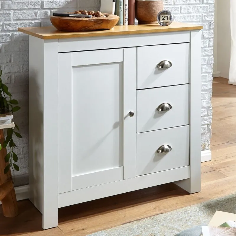 Sideboard Anrichte Liam | weiß / braun