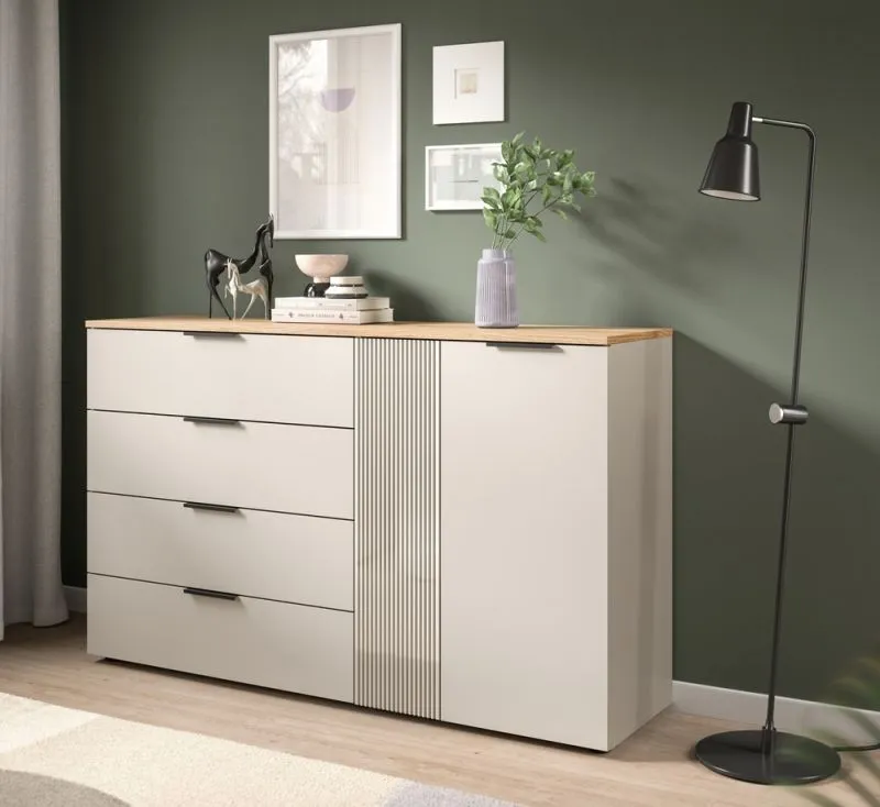 Sideboard Kommode Slide 1 | Kaschmir / Evoke Oak
