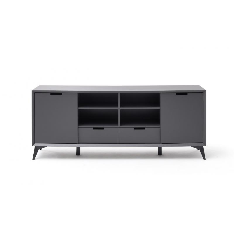 Sideboard Netanja | grau / weiß matt