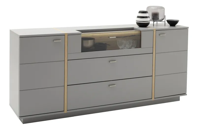Sideboard Sevilla | Arktis grau | ohne Beleuchtung
