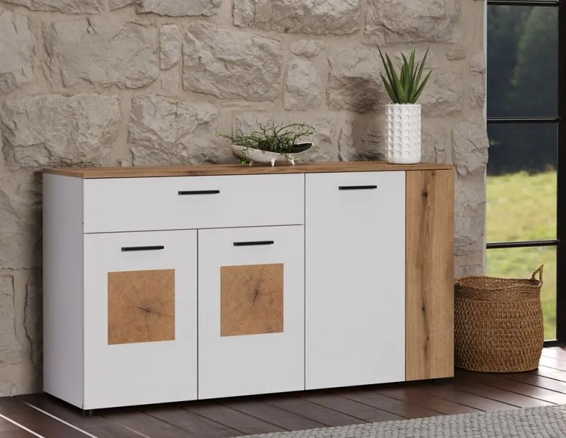 Sideboard Vitoria | weiß / Coast Evoke Oak