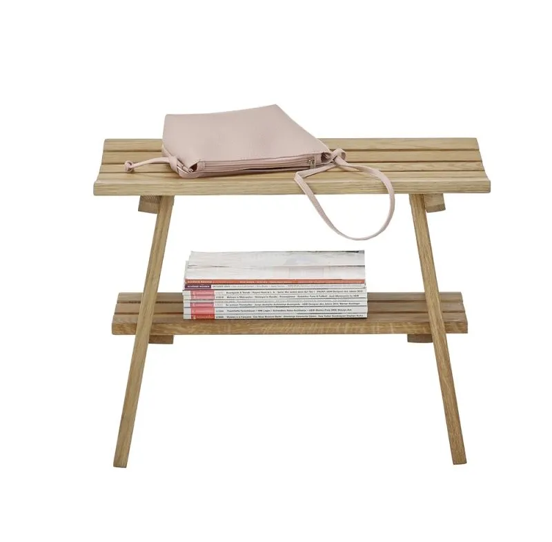 Sitzbank Garderobenbank Bantry 3 | Eiche massiv | 60x45x36 cm