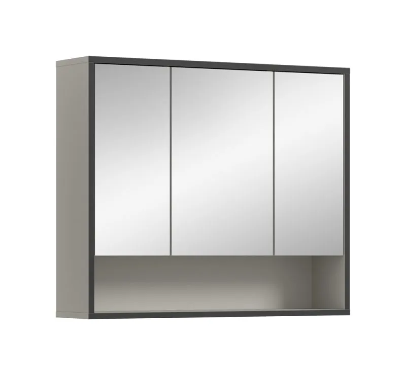 Spiegelschrank Bagno | mit offenem Fach| Kaschmir