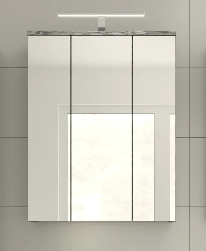 Spiegelschrank Blake | rauchsilber mit LED Beleuchtung