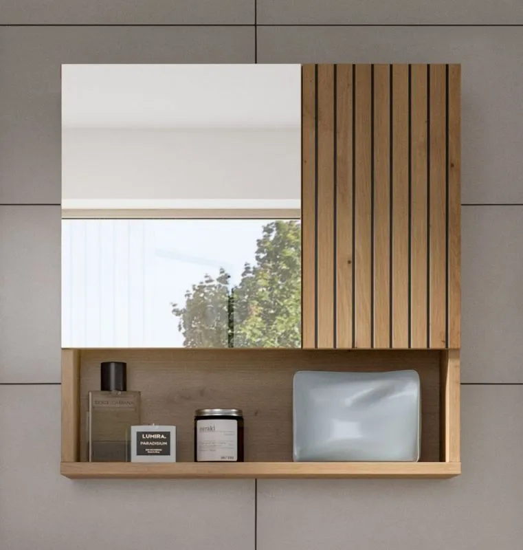 Spiegelschrank Mone | mit offenem Fach | Artisan Oak ohne Beleuchtung
