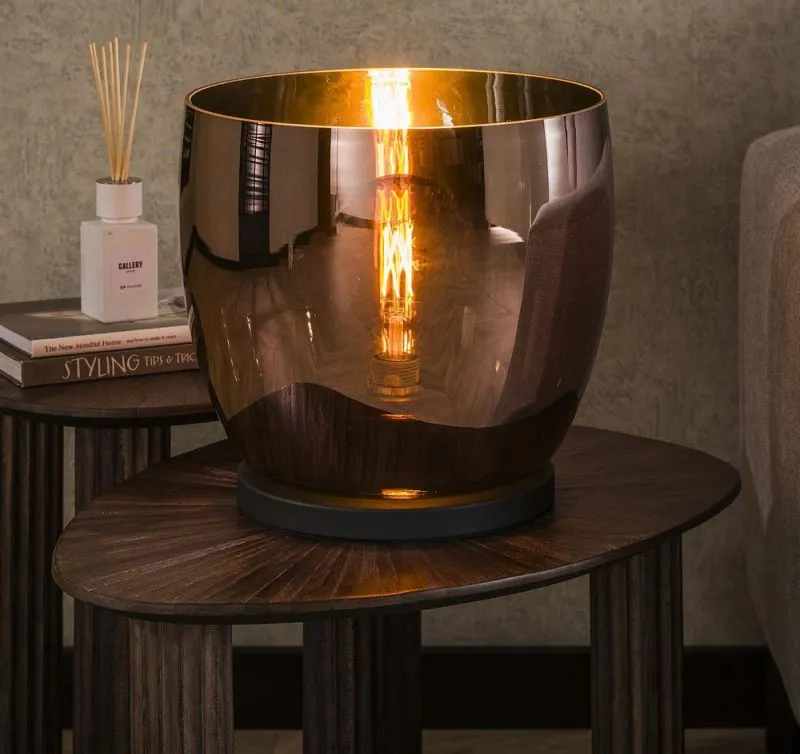 Stehlapme Pad (XL) | Glas & Metall | Kupferfarbe