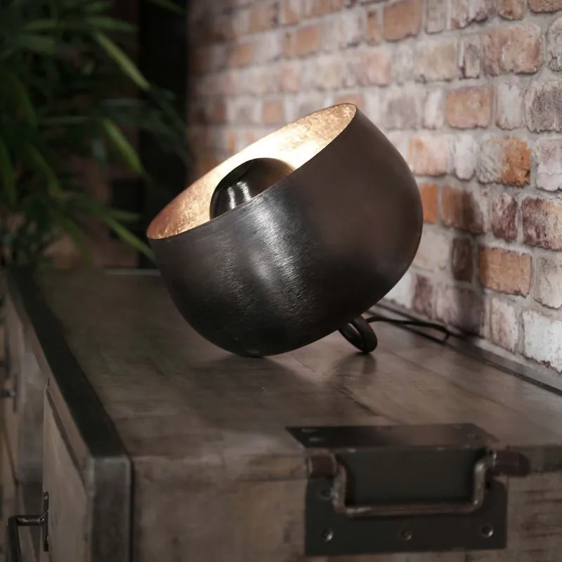 Tischleuchte Seja | Korb | schwarz Nickel | Ø28
