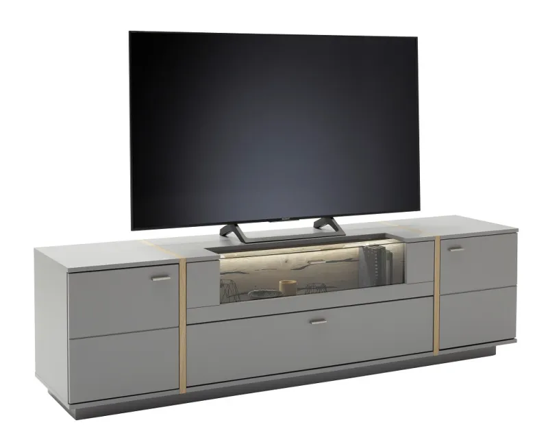 TV-Board Sevilla | Arktis grau | ohne Beleuchtung