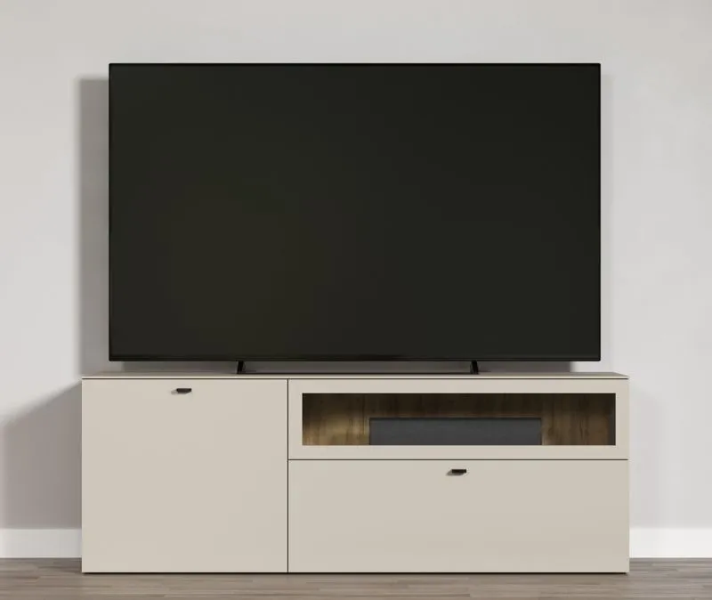 TV Lowboard Bellugi 1, Cashmere, Evoke Eiche
