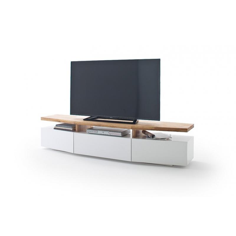 TV-Lowboard Sophie | 180x39 | Eiche / weiß matt