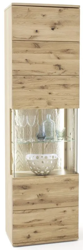 Vitrine 1 Santori | Eiche Bianco | LED Beleuchtung