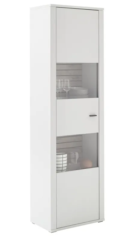 Vitrine Louisiana | Modern White | ohne Beleuchtung