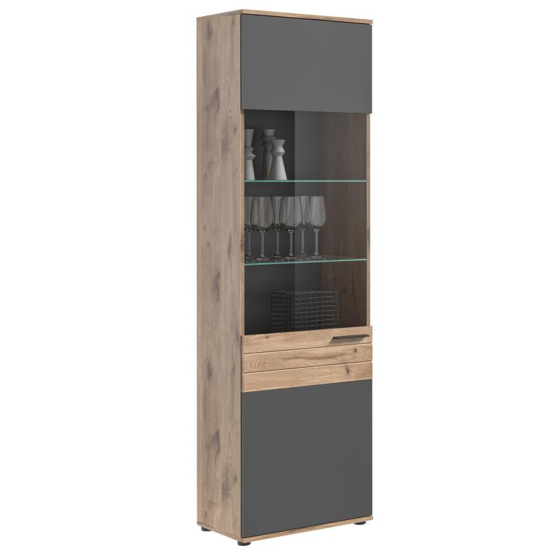 Vitrine Mason | Nox Oak / Basalt Grau