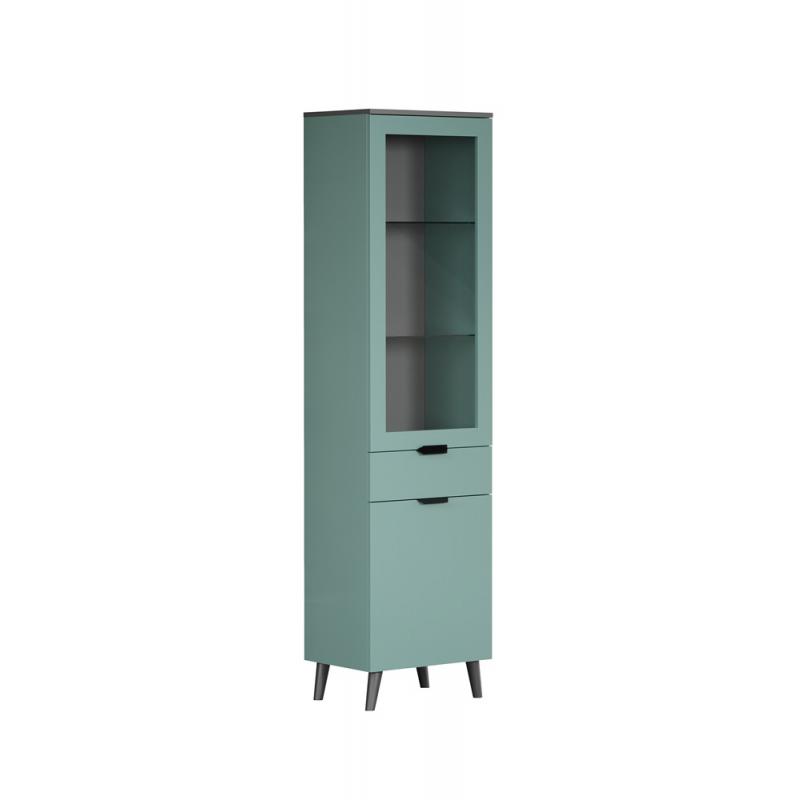 Vitrine Melton | Dusk Blue / Anthrazit