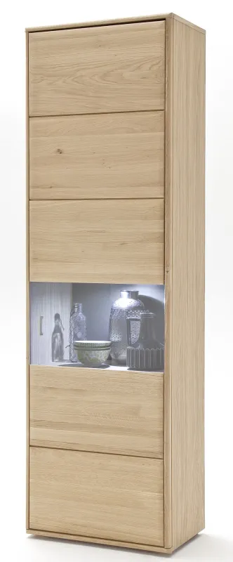 Vitrine Tarragona (L) | Eiche Bianco | ohne Beleuchtung