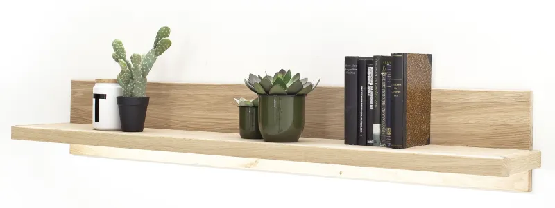 Wandboard Barcelona | Balkeneiche Bianco / Eiche Bianco mit 1er Set LED Bandbeleuchtung