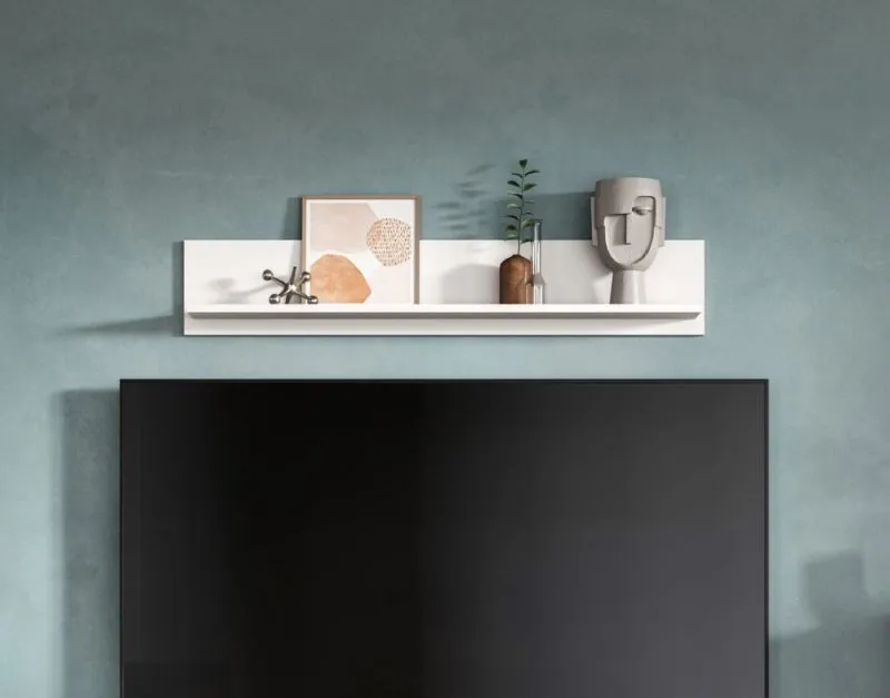 Wandboard Ice | mit Ablageboden | weiß