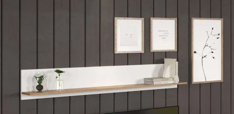 Wandboard Vitoria | weiß / Coast Evoke Oak
