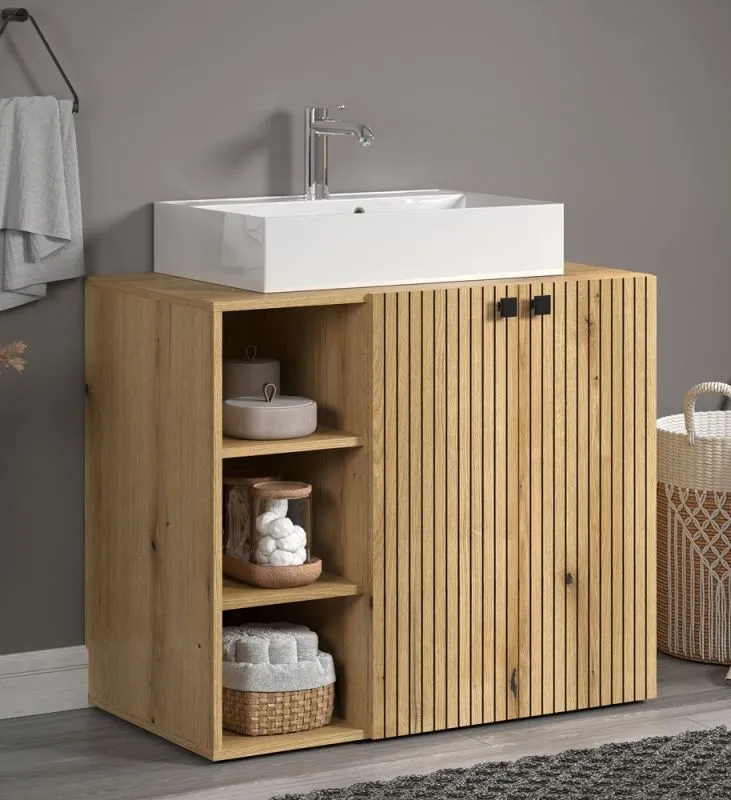 Waschbeckenunterschrank Pure Bliss 2, Evoke Eiche Dekor