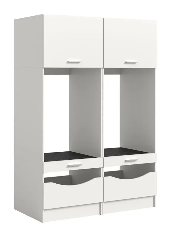 Waschmaschinenschrank Set Free 4 | weiß | 2-teilig