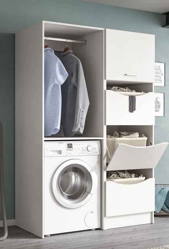 Waschmaschinenumbau Set Free 5 | weiß | 2-teilig