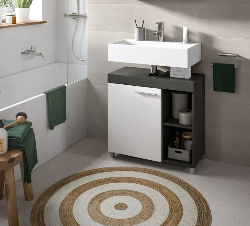 Waschtisch Noah | anthrazit / weiß