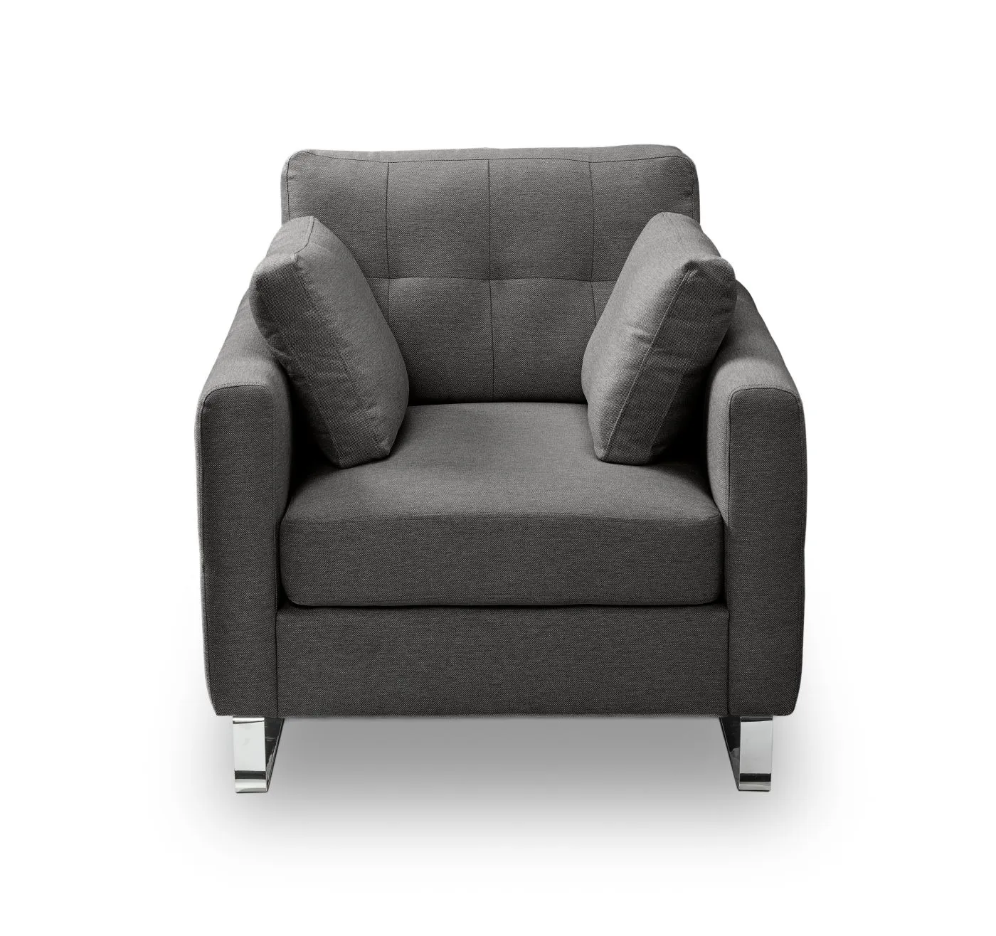 1,5-Sitzer Polstersofa Hera | 93cm | Flachgewebe | grau