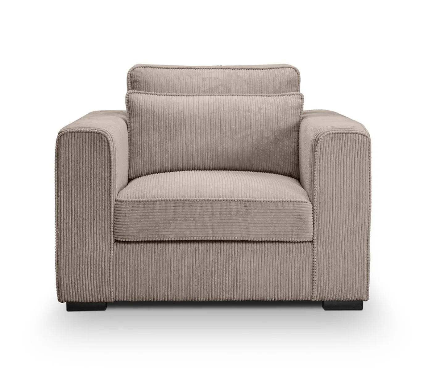 1-Sitzer Polstersofa Almera | 120cm | Cordstoff | beige-braun