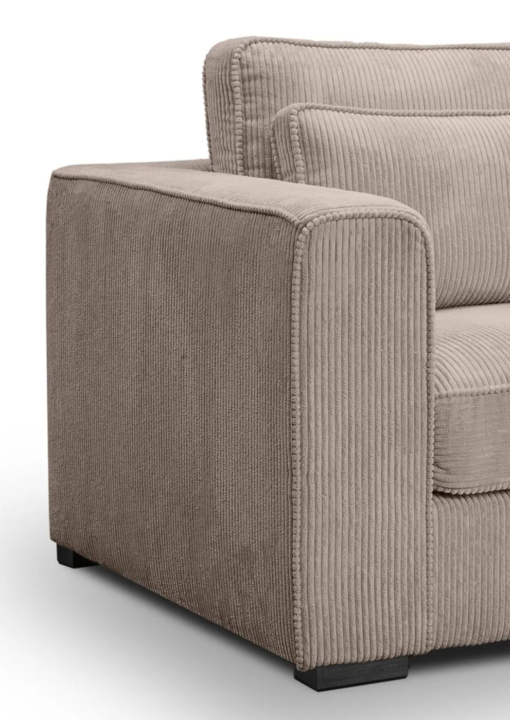 1-Sitzer Polstersofa Almera | 120cm | Cordstoff | beige-braun