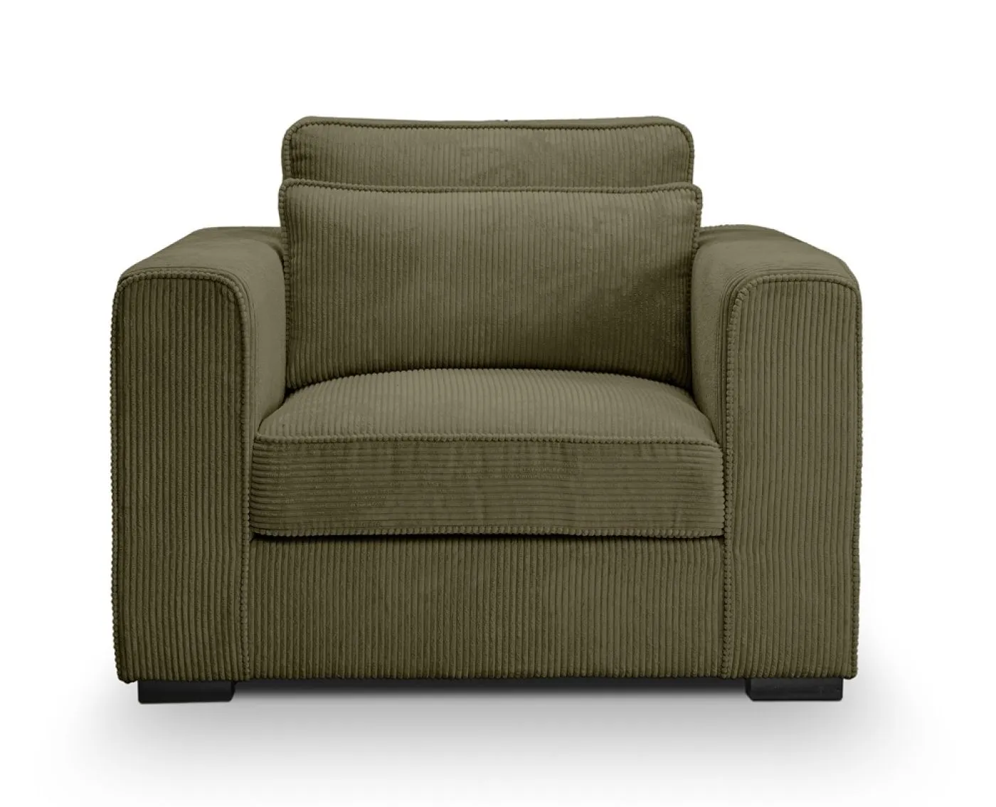 1-Sitzer Polstersofa Almera | 120cm | Cordstoff | khaki