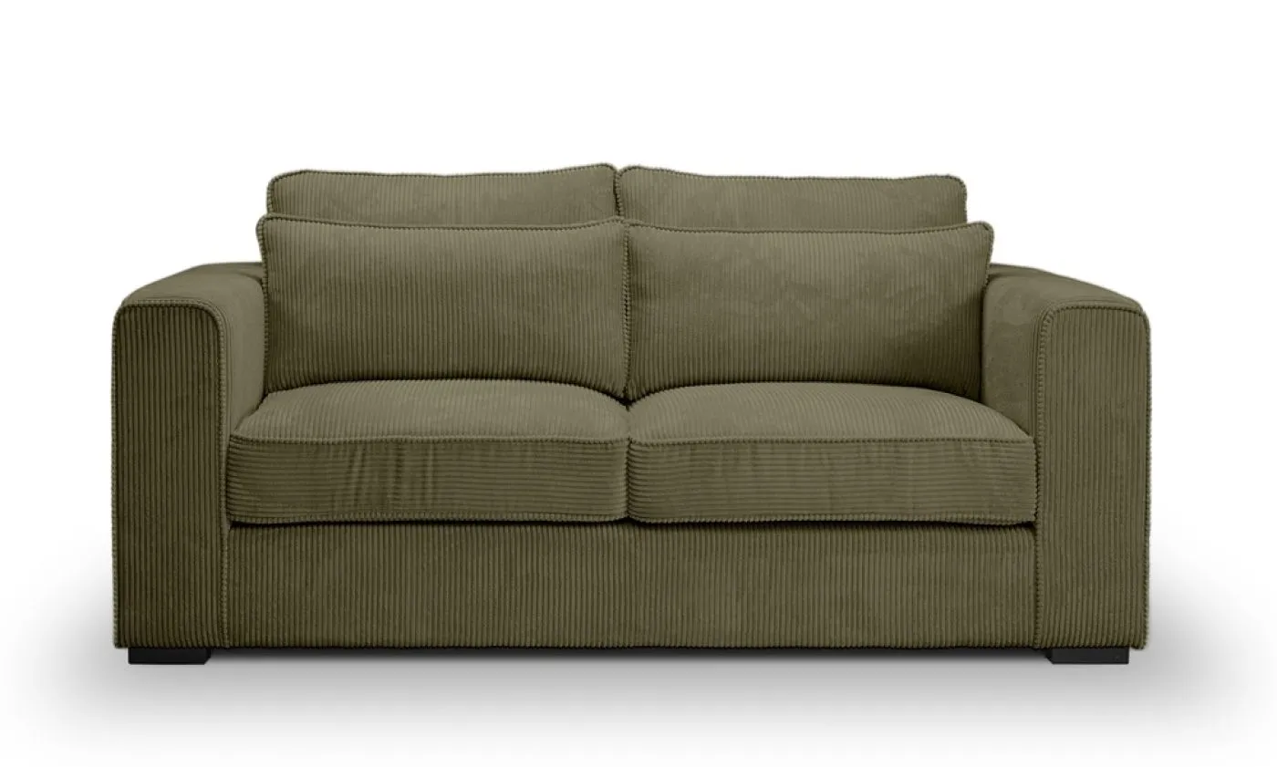 2,5-Sitzer Polstersofa Almera | 200cm | Cordstoff | khaki
