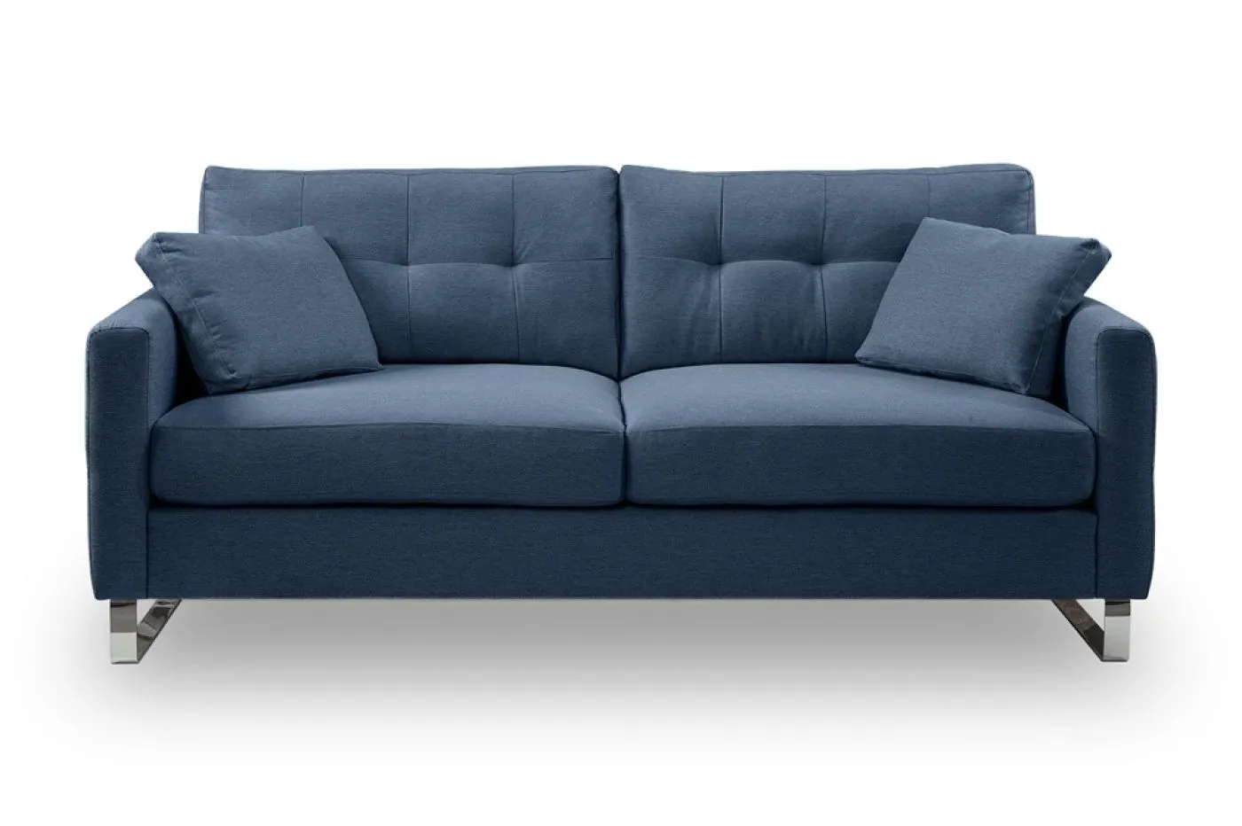 2,5-Sitzer Polstersofa Hera | 203cm | Flachgewebe | dunkelblau