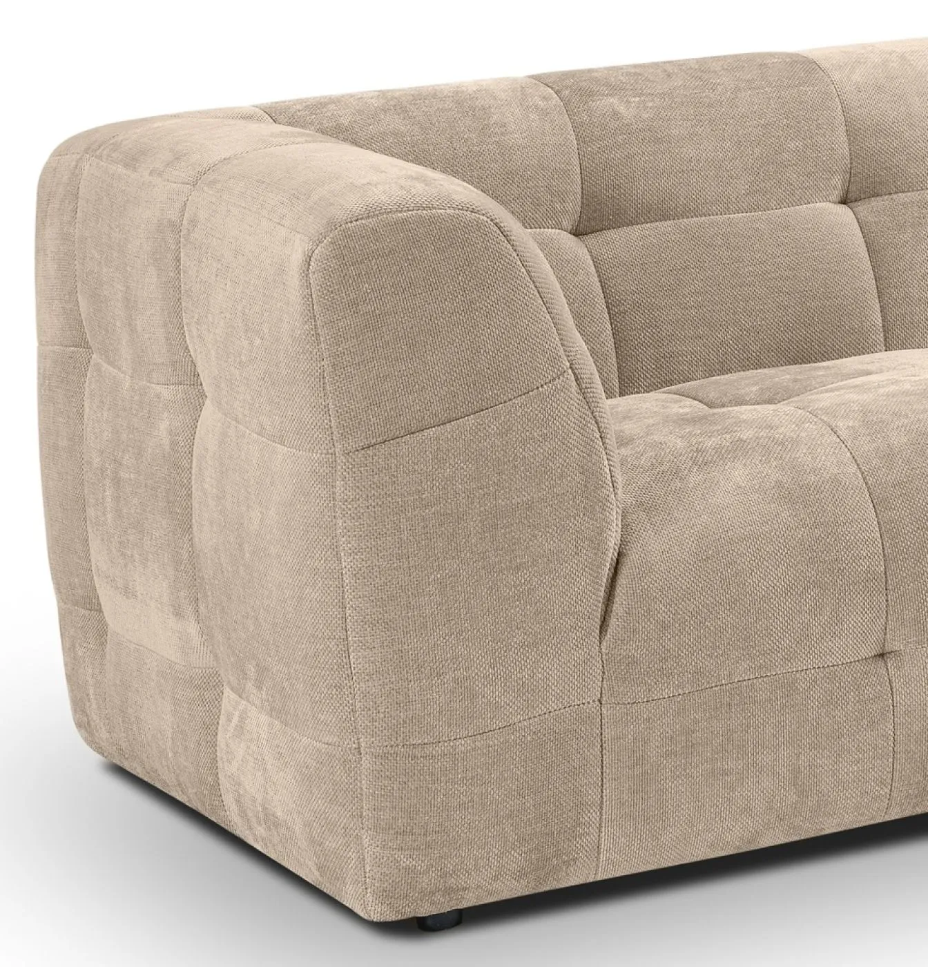 2,5-Sitzer Polstersofa Tenso | 217cm | Strukturstoff | beige