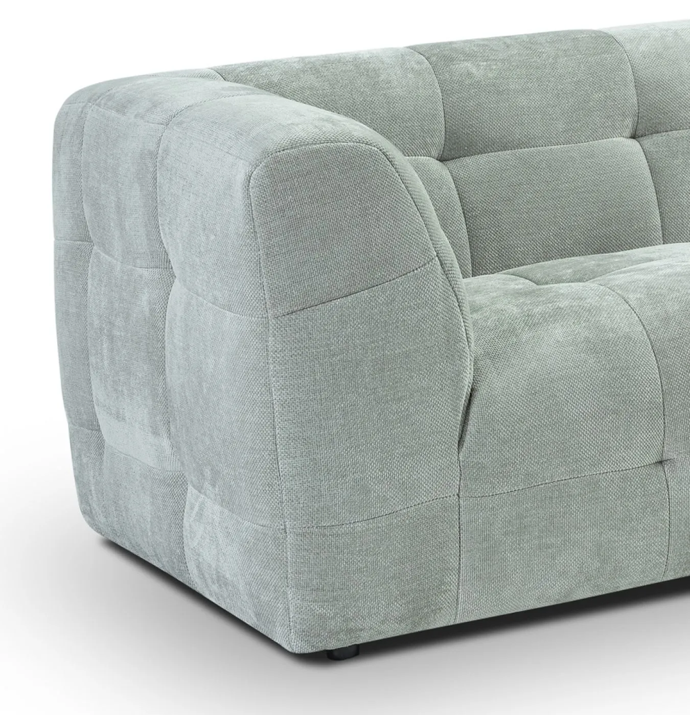 2,5-Sitzer Polstersofa Tenso | 217cm | Strukturstoff | mintblau