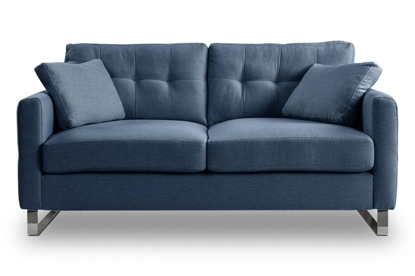 2-Sitzer Polstersofa Hera | 175cm | Flachgewebe | dunkelblau
