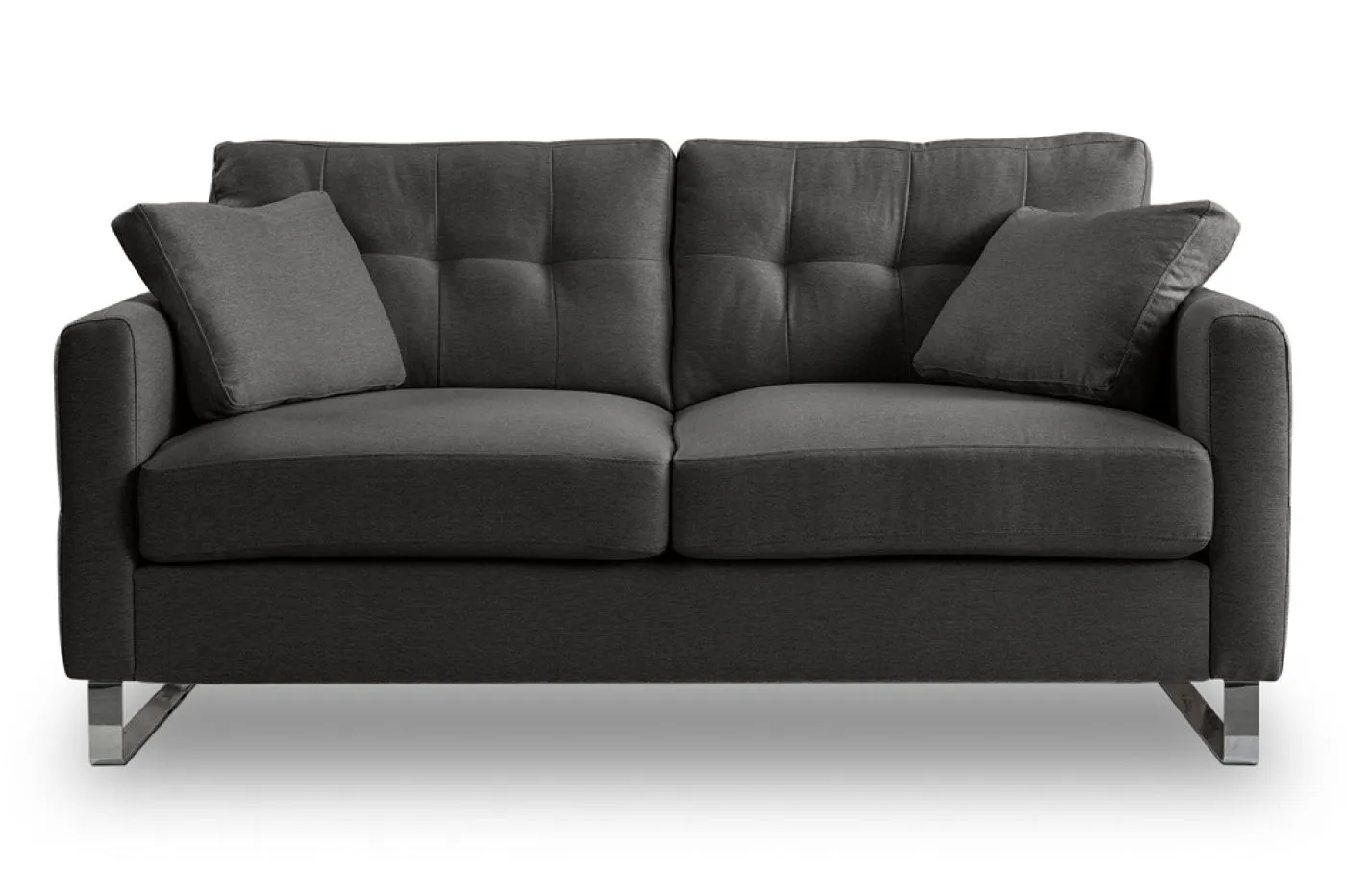 2-Sitzer Polstersofa Hera | 175cm | Flachgewebe | grau