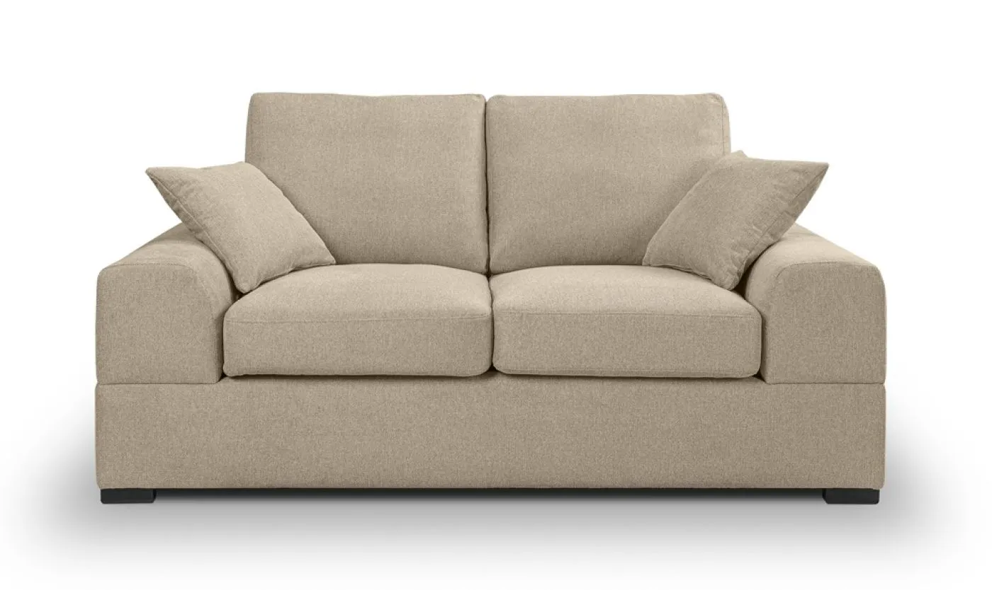 2-Sitzer Polstersofa Veda | 182cm | Strukturstoff | beige