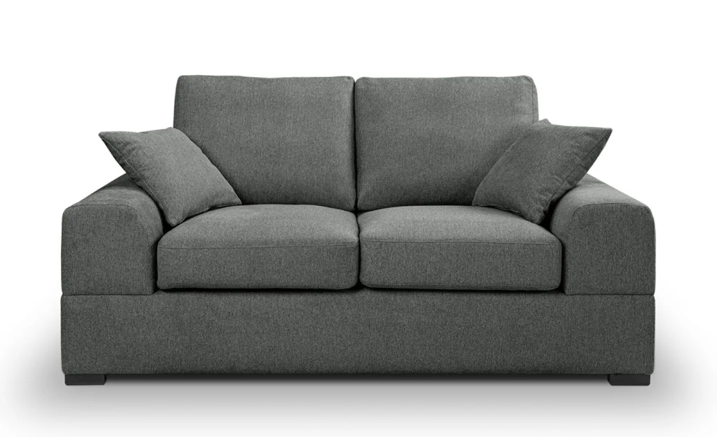 2-Sitzer Polstersofa Veda | 182cm | Strukturstoff | grau