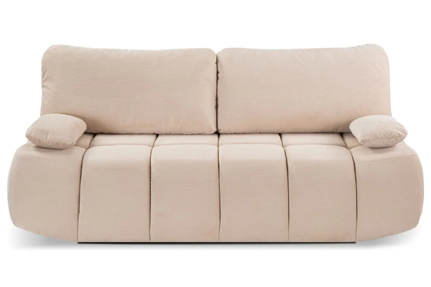 2-Sitzer Schlafsofa Lauder mit Bettkasten | 207cm | Cord | beige