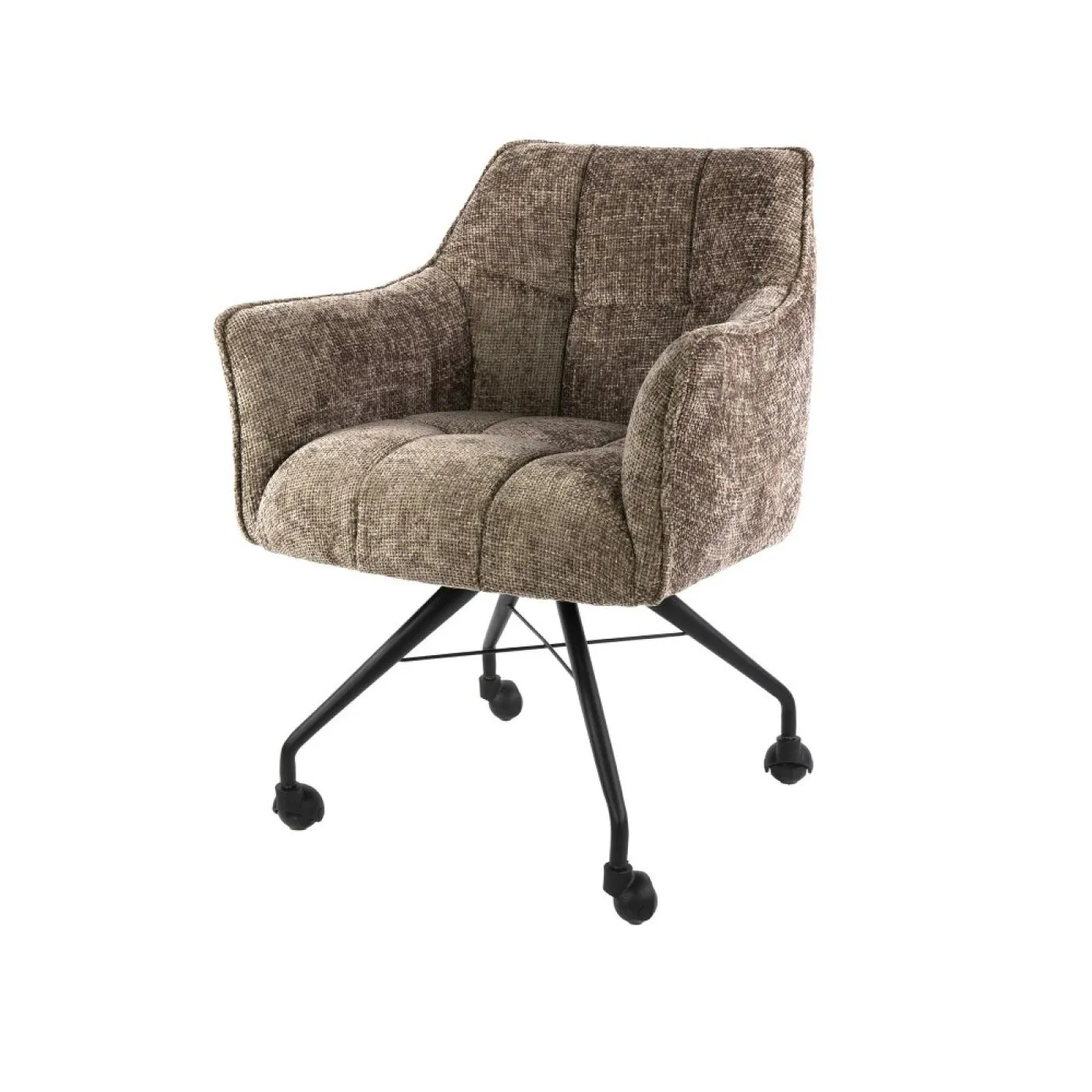 2er Set Stuhl Joli | mit Rollen | Hoven champagne