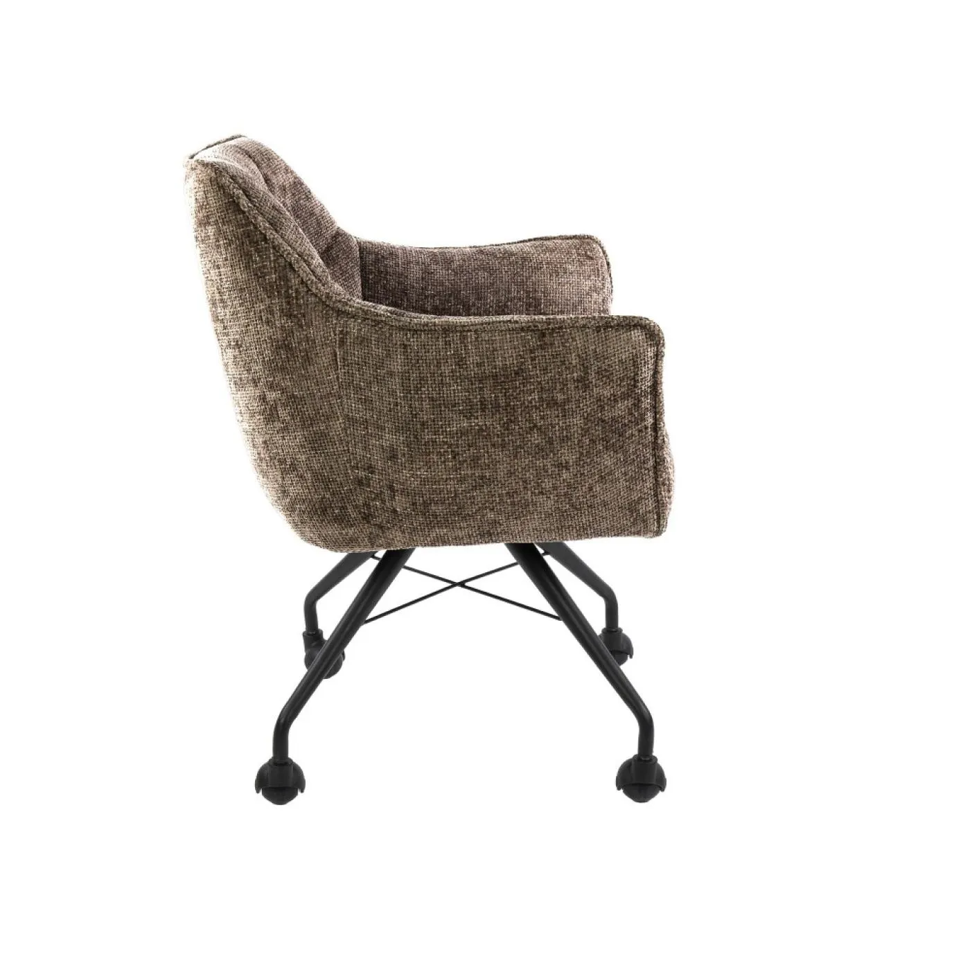 2er Set Stuhl Joli | mit Rollen | Hoven champagne