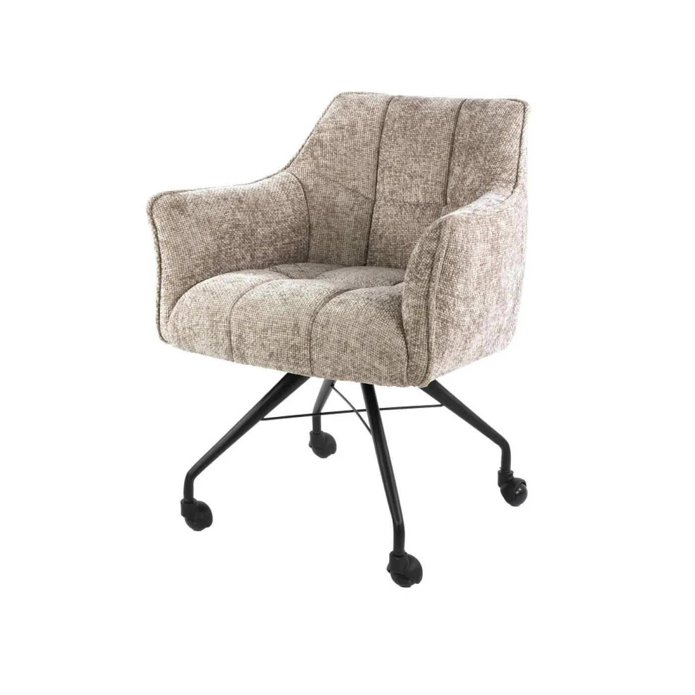 2er Set Stuhl Joli | mit Rollen | Hoven sand