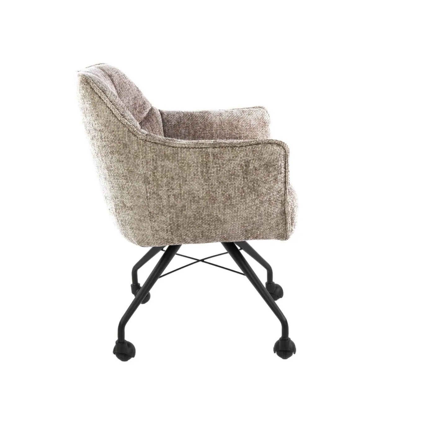 2er Set Stuhl Joli | mit Rollen | Hoven sand