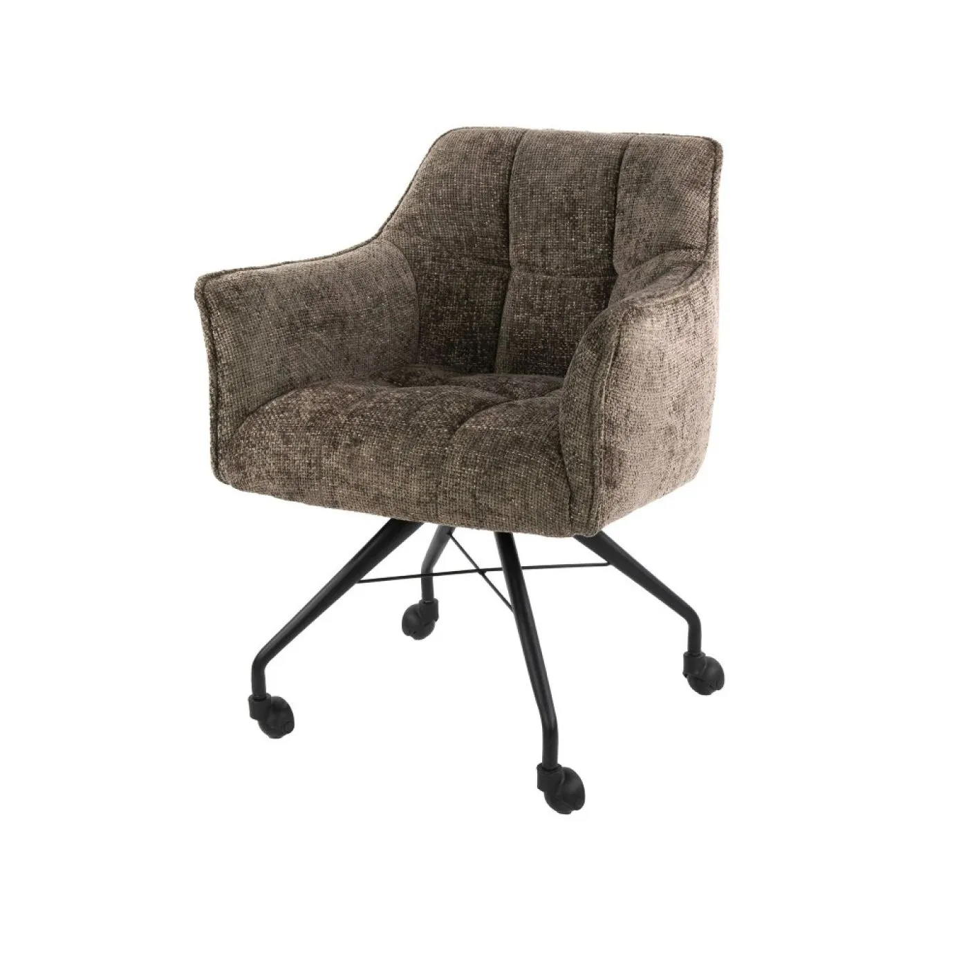 2er Set Stuhl Joli | mit Rollen | Hoven taupe